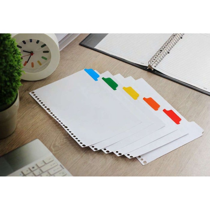 

Star Bantex Dividers For Multiring Binder Uk. B5-Tabs Index 1-10 (8608) Terlaris