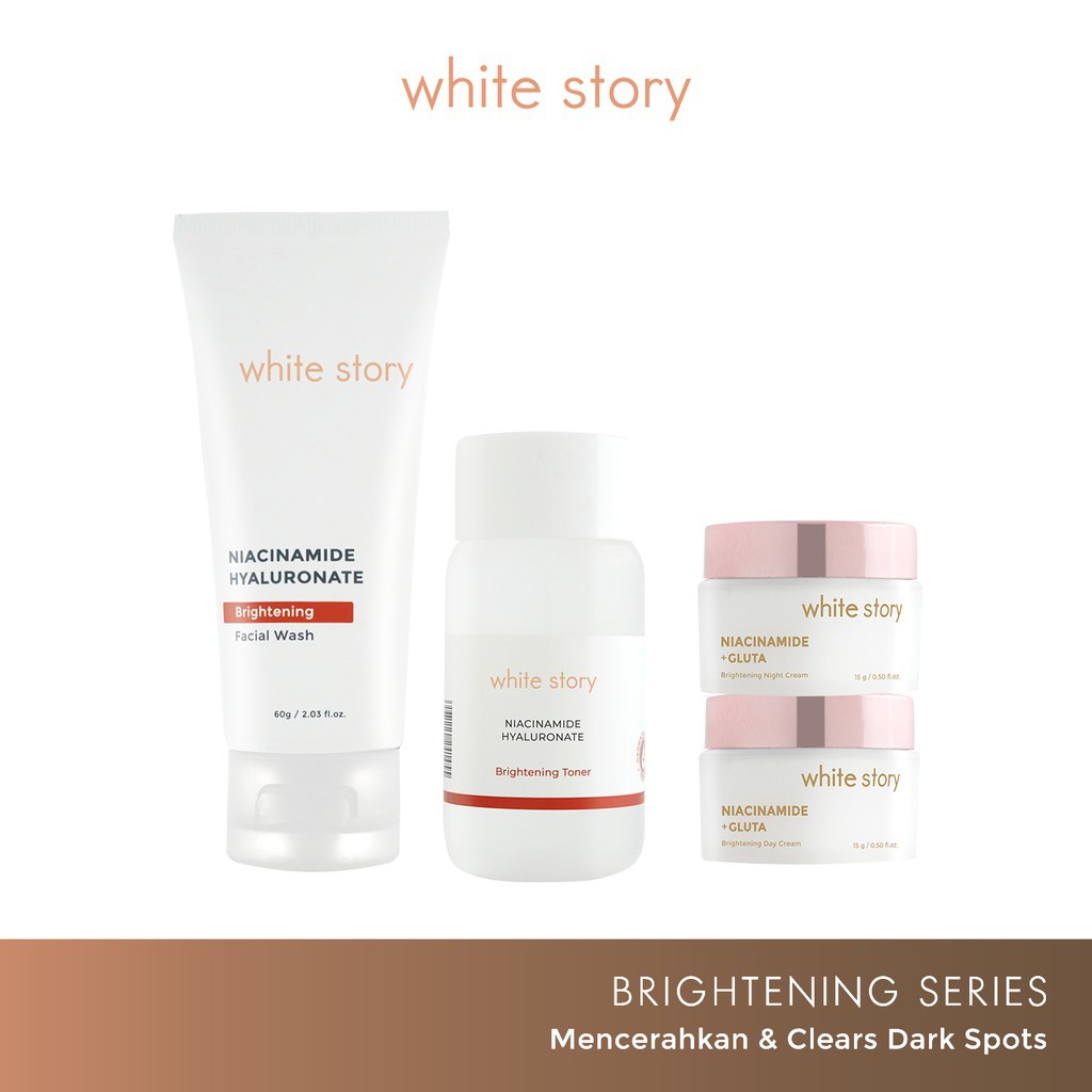 White Story Paket Wajah Brightening (Tanpa Serum)