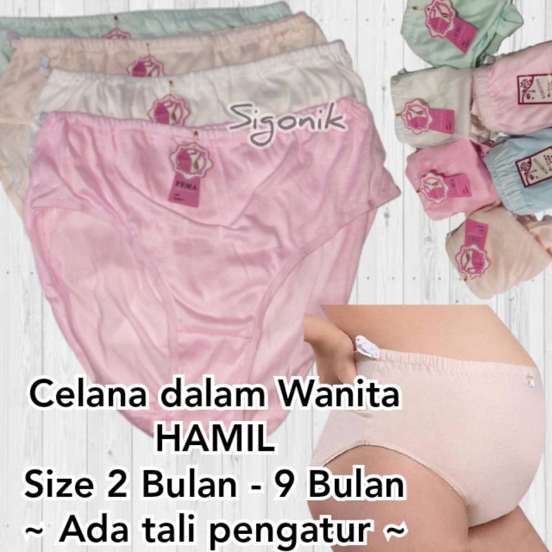 CD Celana Dalam Wanita Ibu Hamil Bumil Extra Jumbo Seperut Size Full 2 3 4 5 6 7 8 9 bulan