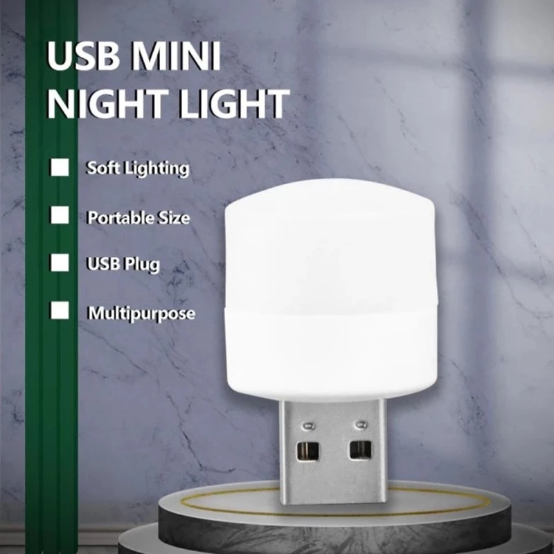 Lampu Baca LED Mini Portable Hemat Energi Dengan Port USB