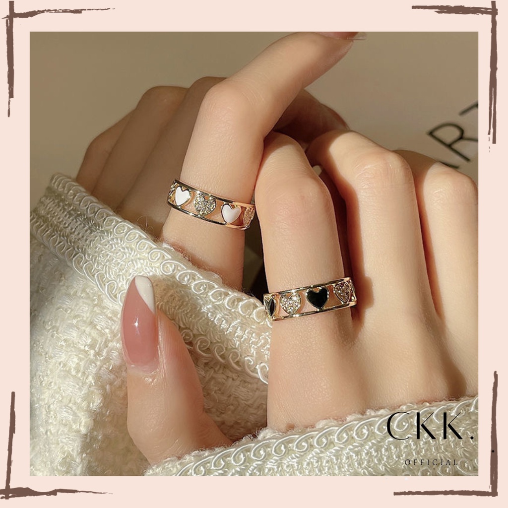 ➰CKK➰K43 Cincin Ring Love Model Terbuka Untuk Wanita