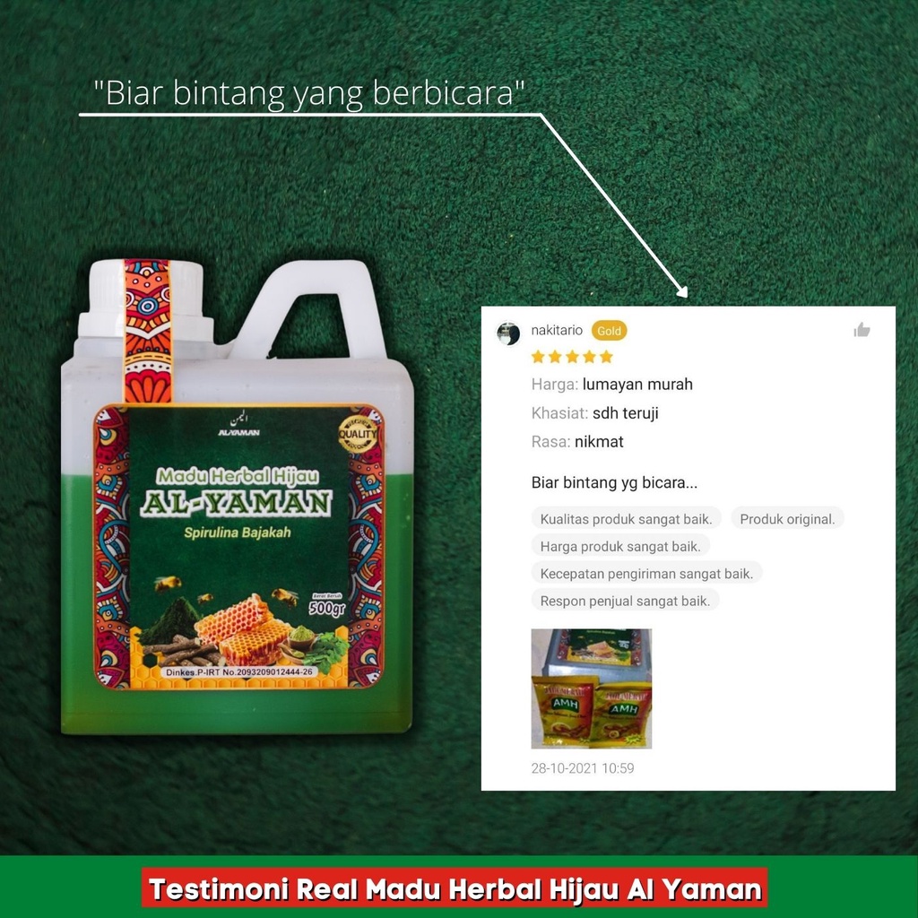 Paket Hemat Madu herbal Hijau untuk mengatasi penyakit lambung maag asam lambung gerd sampai kanker lambung