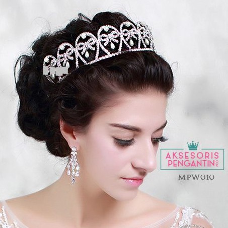 [SIAP KIRIM] MAHKOTA PENGANTIN AKSESORIS WANITA HEADPIECE WEDDING PESTA MPW010