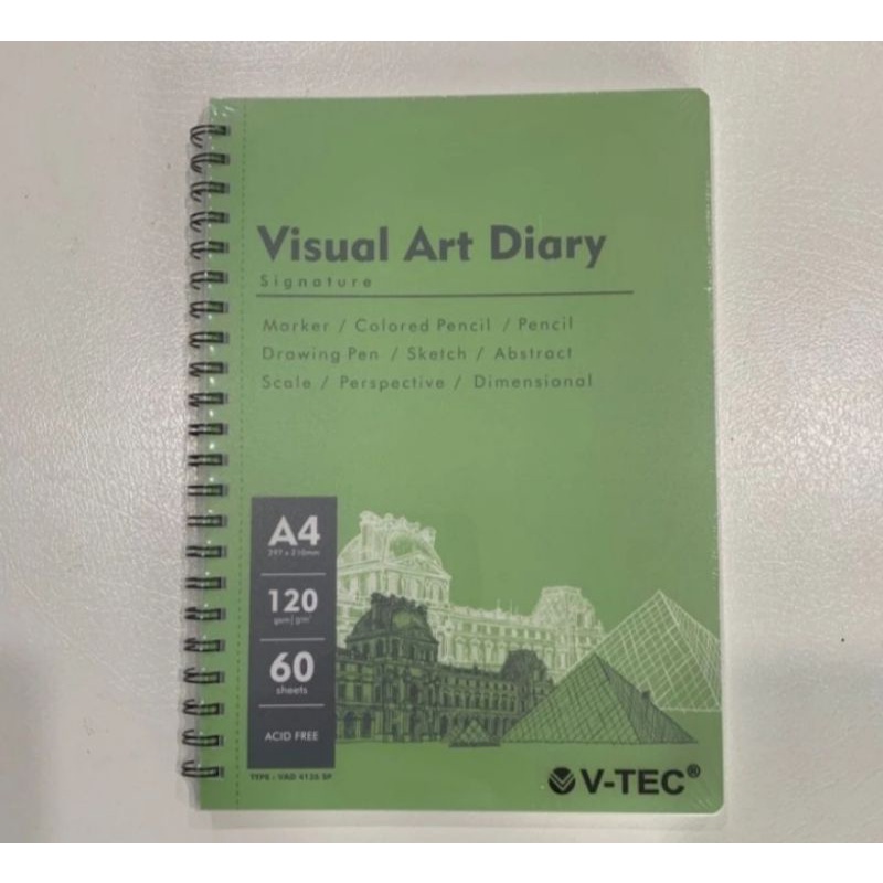

V-tec Visual art Diary spesial uk A4