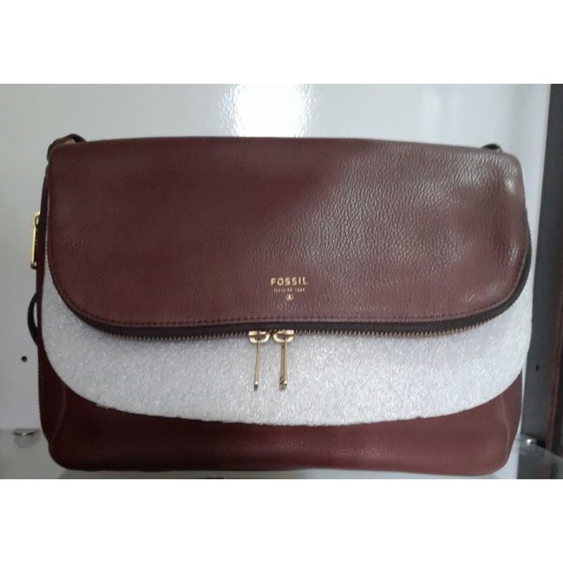 tas fossil preston large espresso preloved