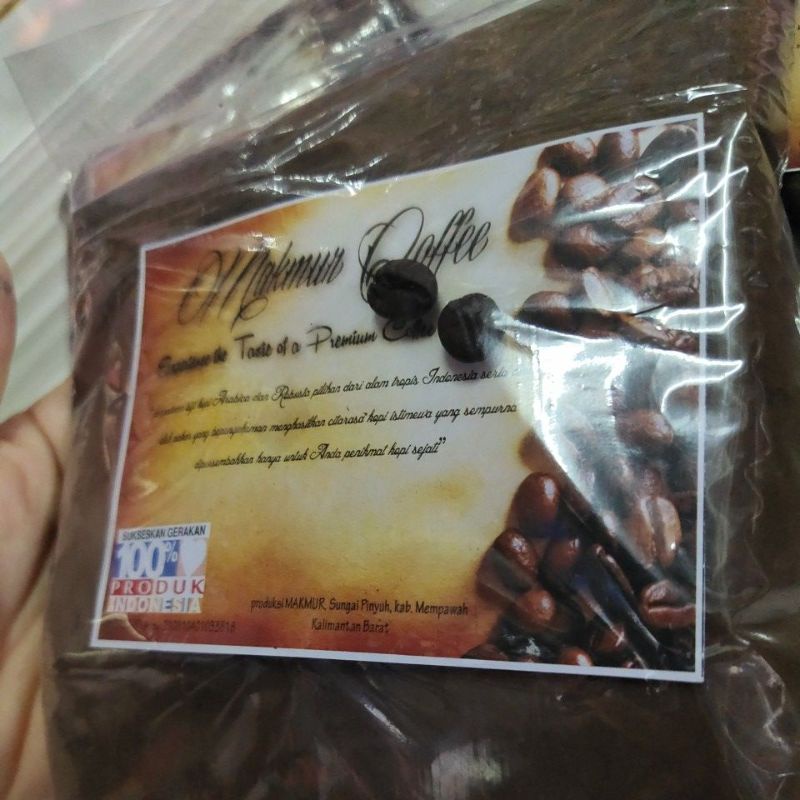 KOPI MAKMUR 500 GRAM.ASLI KALIMANTAN BARAT HOMEMADE