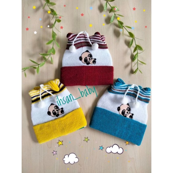 topi bayi rajut best qualiti