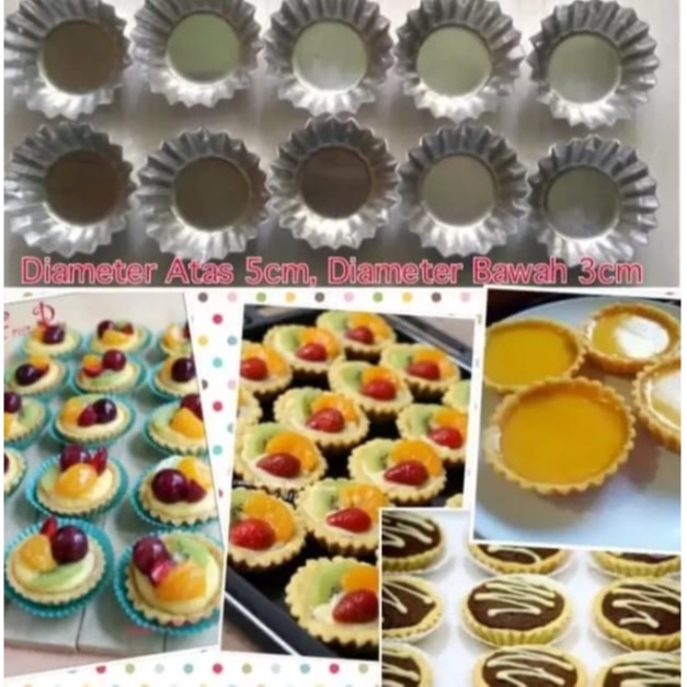 Cetakan Pie Sus / Kue Pie Susu / Cetakan Egg Tart ( isi 20pcs )