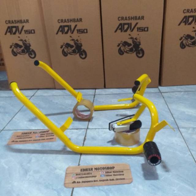 TUBULAR SLIDER HONDA ADV 150 CRASH BAR SLIDER HONDA ADV 150 CRASHBAR HONDA ADV 150 CRASBAR ADV 150