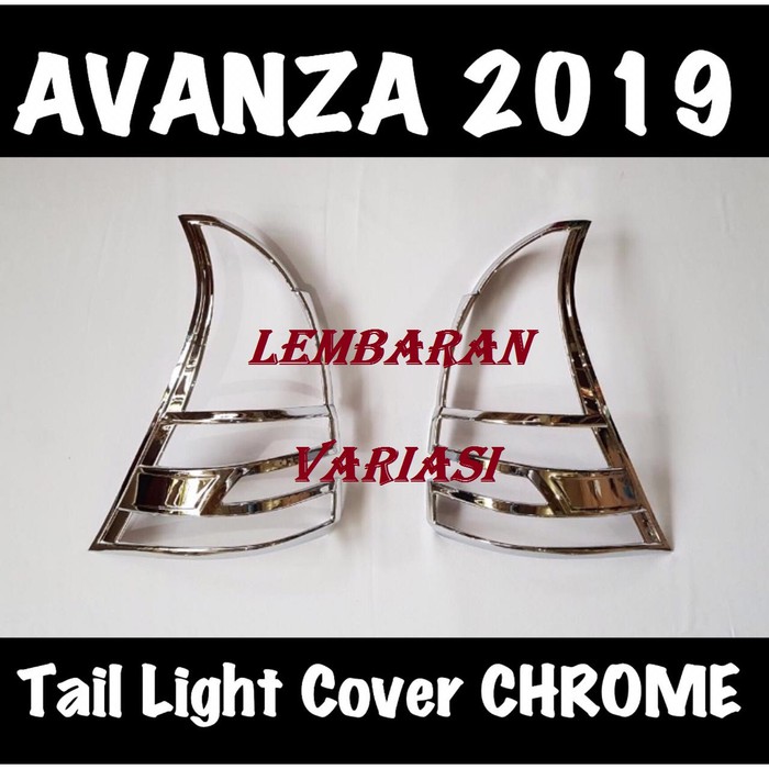 Garnish Lampu Belakang Chrome Avanza 2019