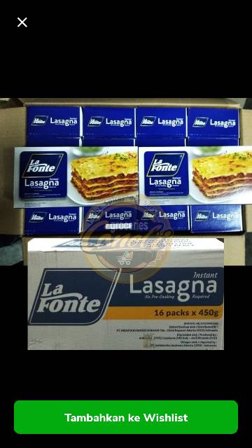 La fonte instan Lasagna