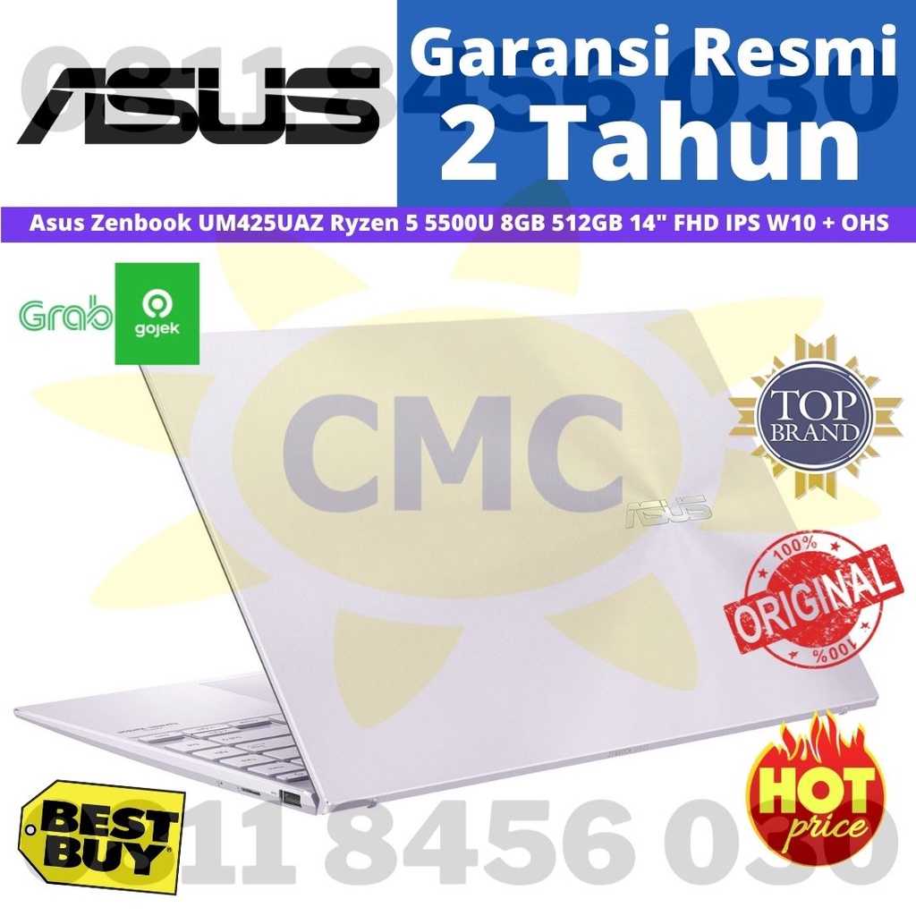 ASUS ZenBook UM425UAZ IPS AMD Ryzen 5 5500U 8GB 512GB NVMe 14&quot; IPS FHD NUM PAD WIN11 OHS