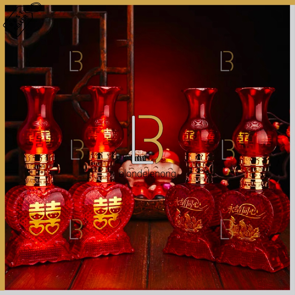 Lampu Lilin Led Elektrik Electric Dekorasi Dekor Pajangan Hiasan Kamar Pengantin Seserahan Hantaran 