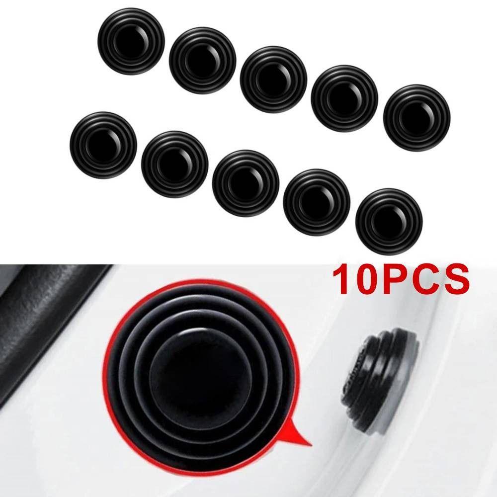 AUGUSTINA 10PCS Car Door Protector Universal Car Door Shock Absorber Gasket Bumper Stickers Sound Insulation Mat Shock Absorb Seal Ring Sound Insulation Pad Shock Absorbers Durable Thickening Shock Absorbers