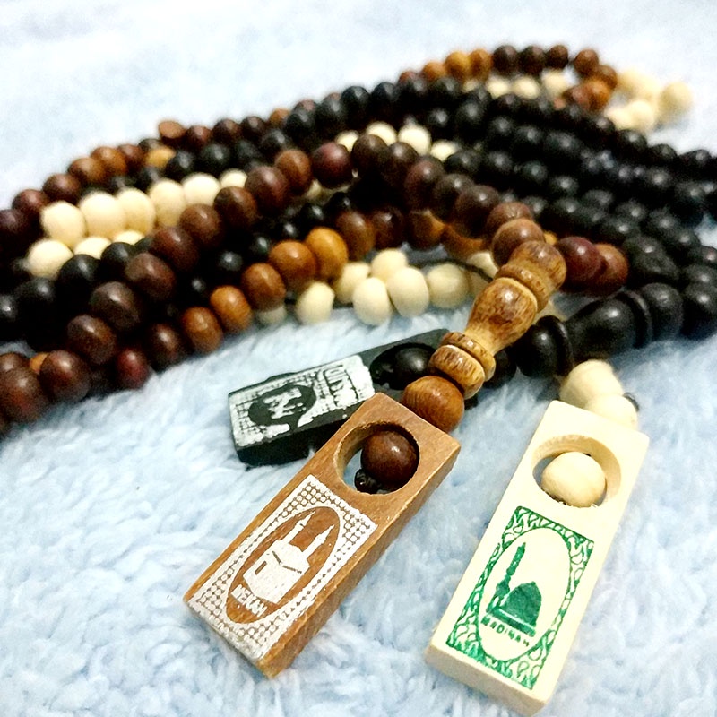 TASBIH KAYU 99 PER PCS OLEH OLEH HAJI DAN UMROH