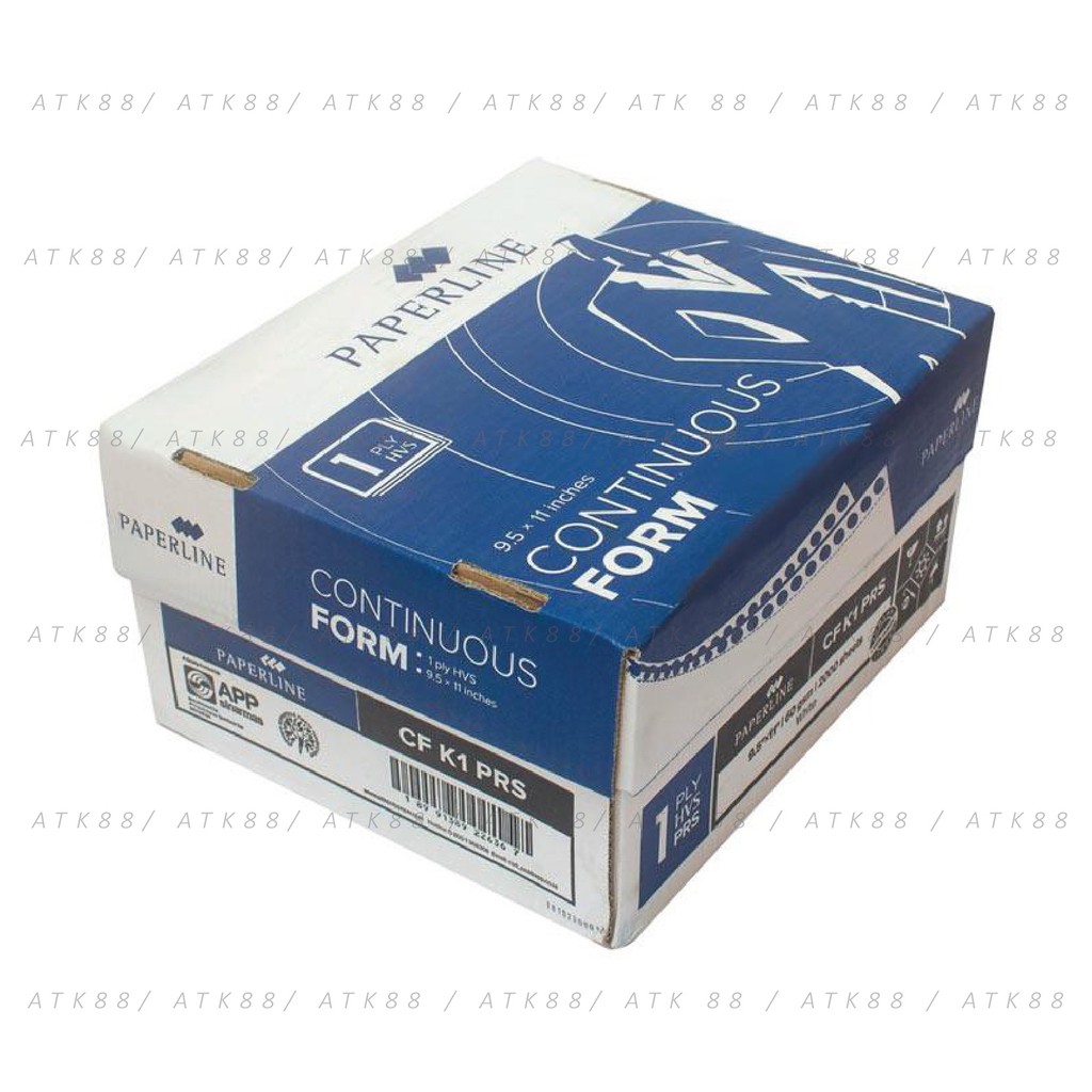 

Continuous Form Paperline 1 Ply Warna 9 1/2 x 11 in