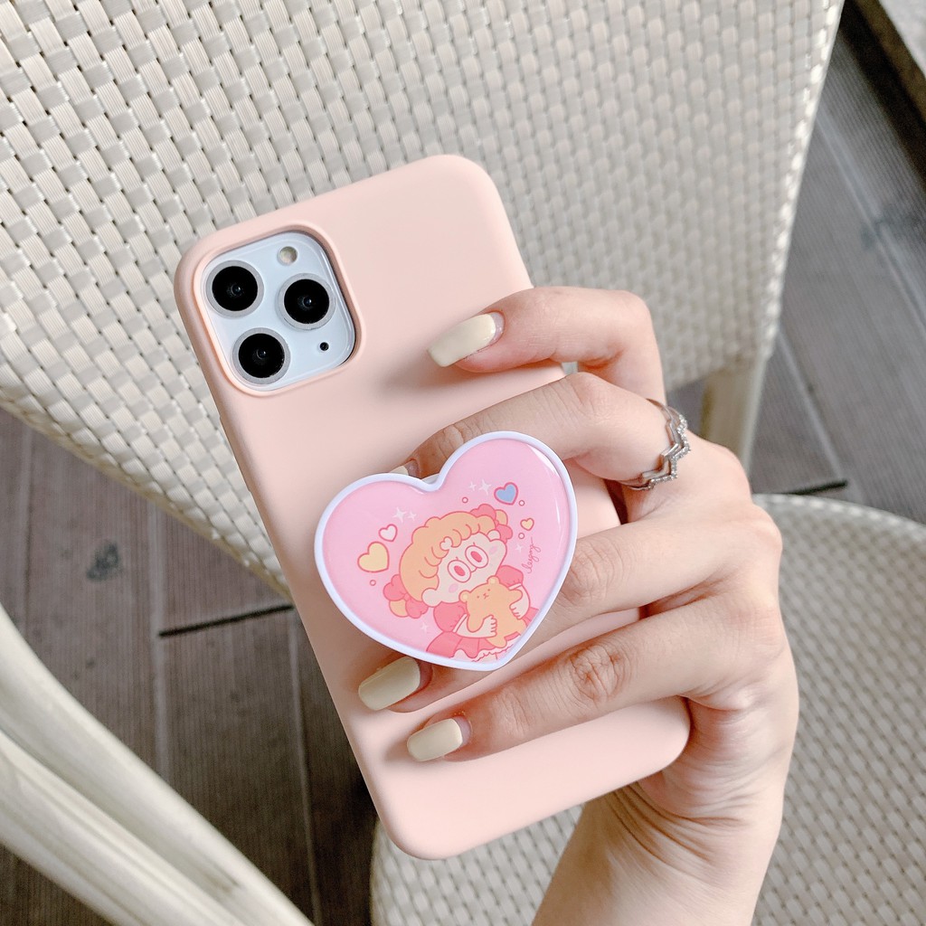 Korea INS Butterfly Flower Pattern Mobile Phone Bracket Heart Shaped Universal Daisy Folding Phone Holder Lazy Ring Stand