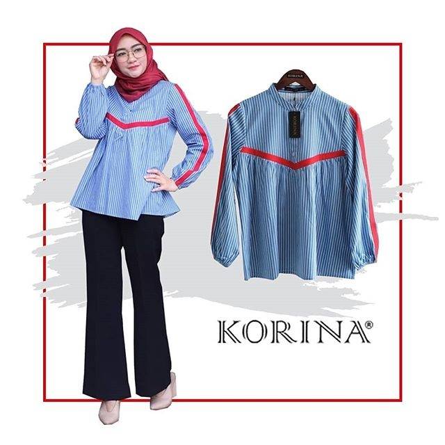 Atasan Stripe Moa top by Korina