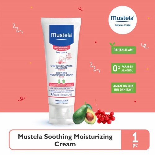 Mustela Moisturizing Cream / Krim Wajah Bayi - 40 ml