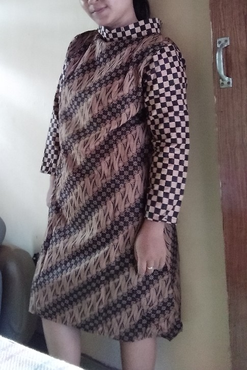 Terlaris Serut Genes Jelita Tunic Navbor Yelbor Whitbor Creambor Tunik Batik Modern Hrb030 Dolbi Dob