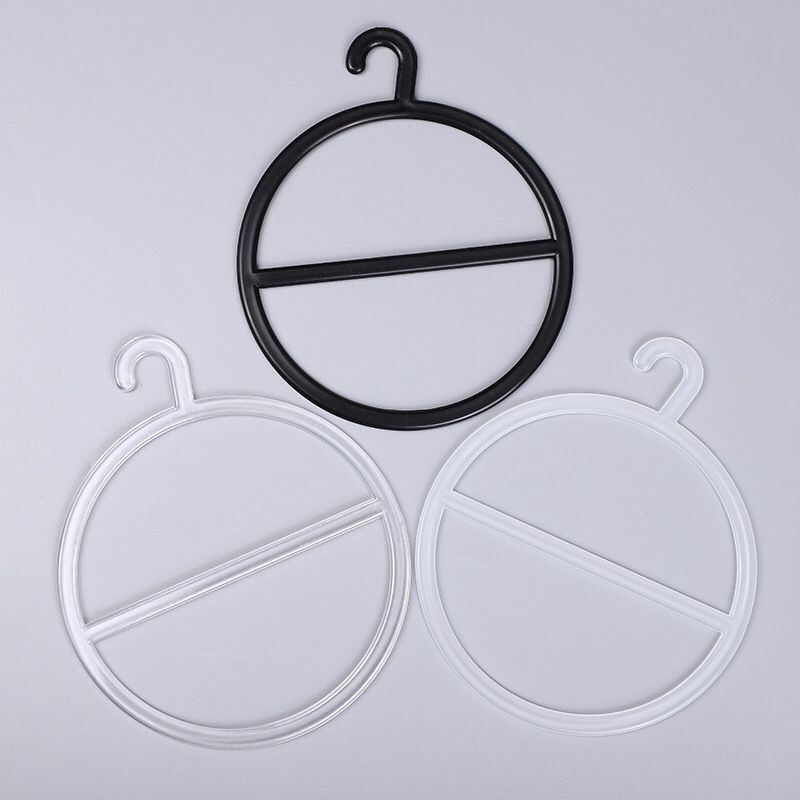 [clashop]Hanger Kerudung Bulat / Oval Bening / Putih Gantungan Kerudung Syal Jilbab Bulat / Oval