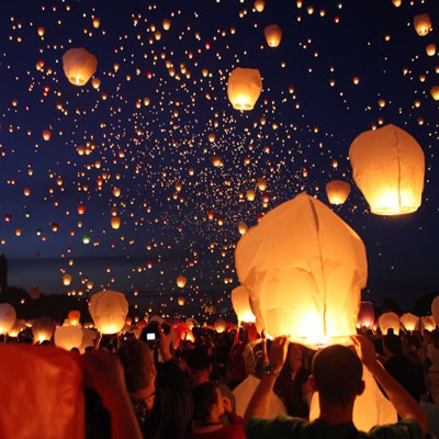 IKILOSHOP lampion terbang sky lantern lentera new year tahun baru ultah party