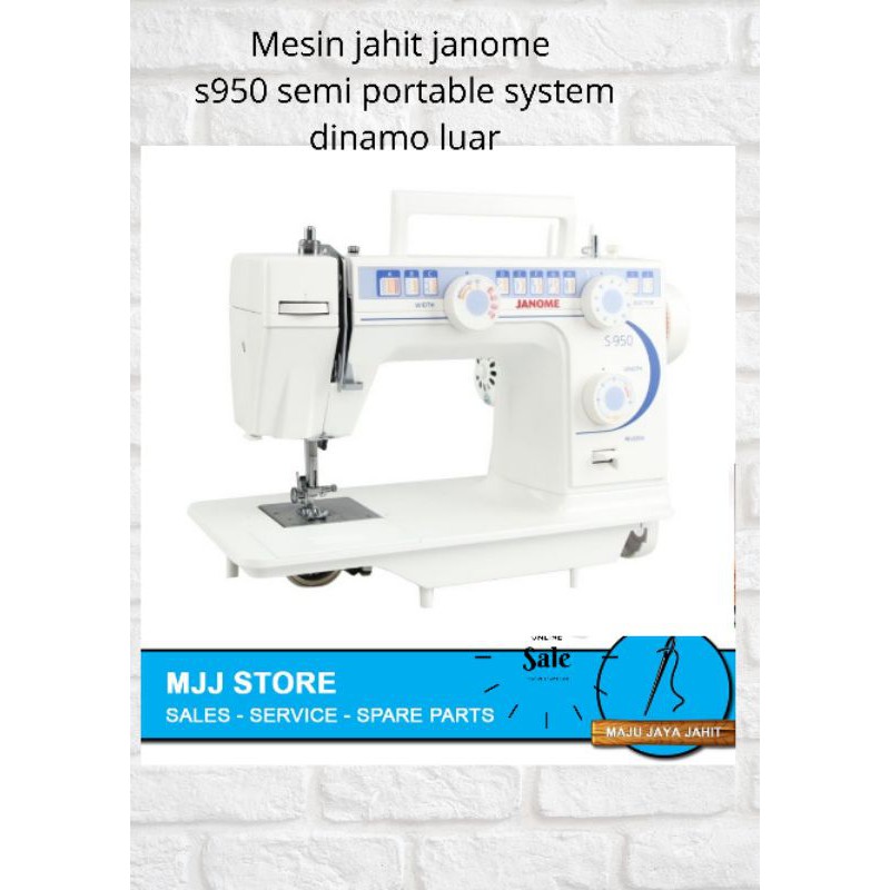 Janome S950 - Mesin jahit semi portable body besi syattem.dinamo luar