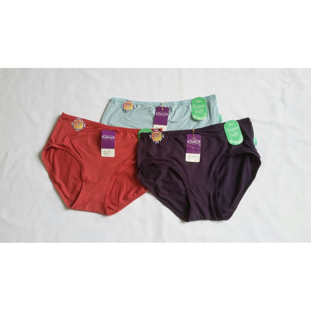 CD WANITA Sorex 1239 Celana Dalam Perempuan SUPER SOFT size M L EL QL Shape Up