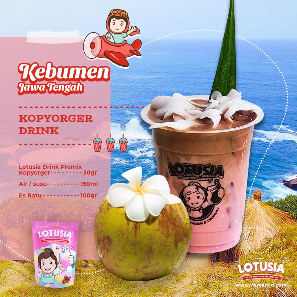 30gr Lotusia KOPYORGER Drink Premix (TRIAL PACKAGE)