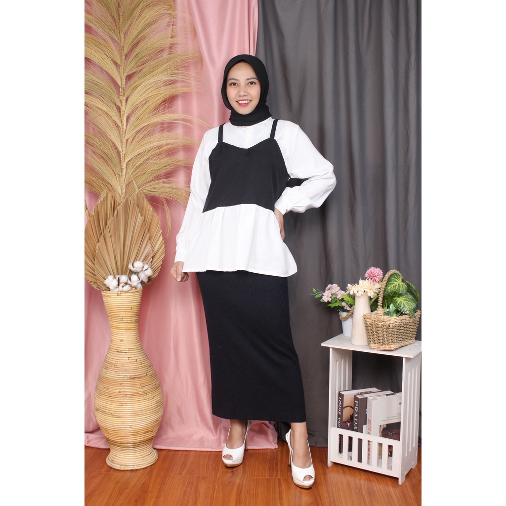 Tq88indonesia Baju Blouse Wanita Terbaru / Utami Blouse / Selal Blouse / Oki Blouse / Blus Kombinasi / Ootd Terbaru / Outfit Citayam Kekinian