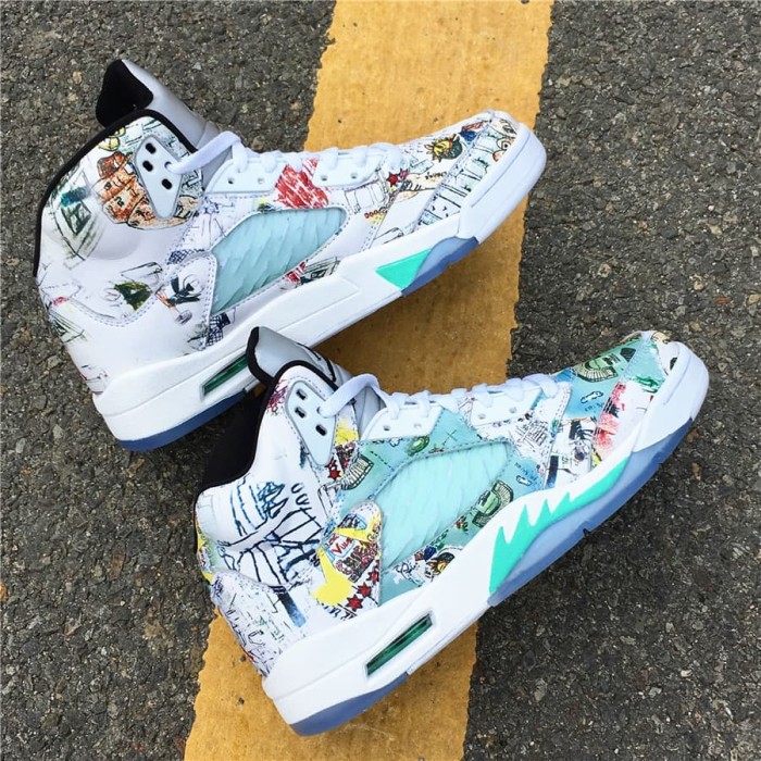 PUSAT SEPATU BASKET NIKE AIR JORDAN 5 WINGS MULTICOLOR RUNNING SNEAKERS ORIGINAL IMPORT TERBARU
