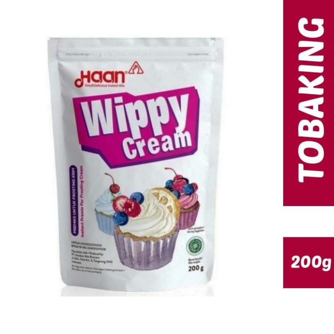 

Wippy cream haan Pouch 200gr frosting krim PRODUK TERBATAS Kode 1388