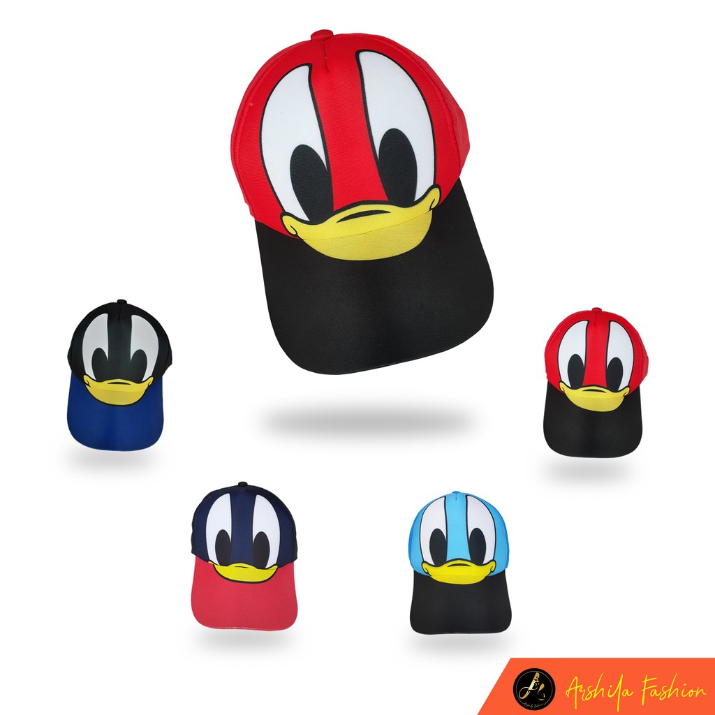 Topi Anak Motif Donal Bebek / Donal Duck / Topi Anak Motif Kartun