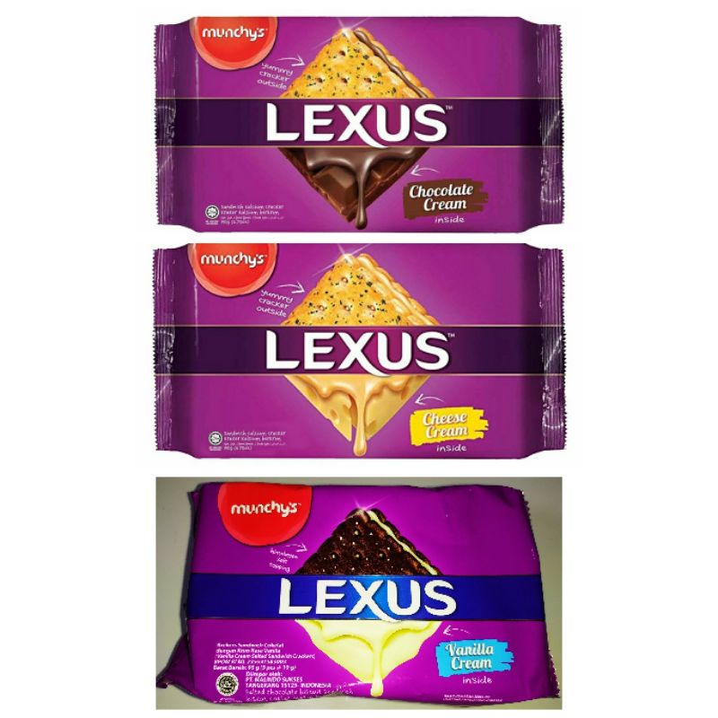 

MUNCHYS LEXUS BISKUIT KREKERS SANDWICH 95gr