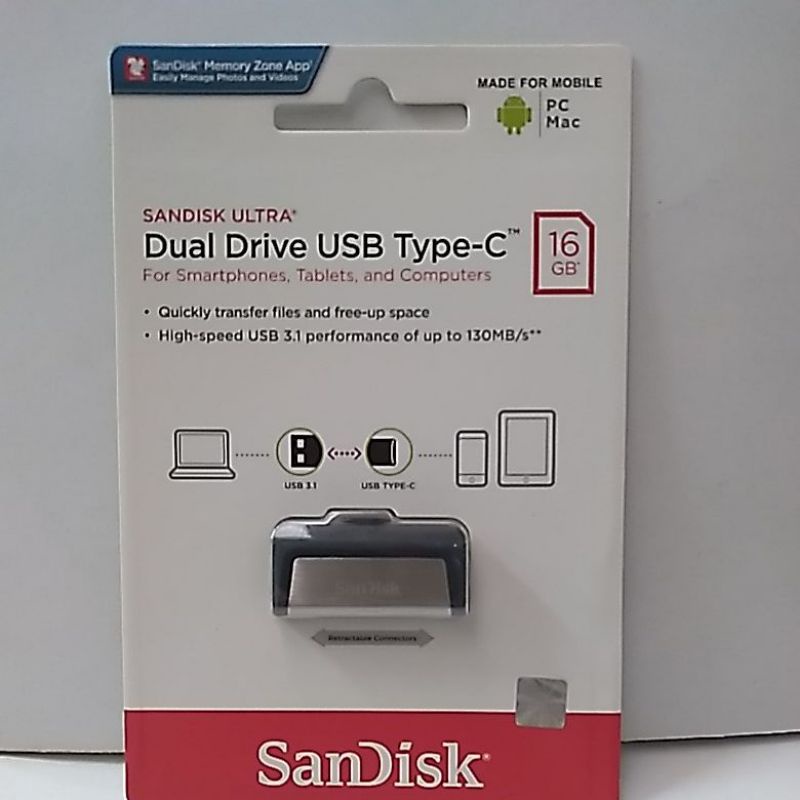 Sandisk Ultra Dual Drive Usb Type C 16GB