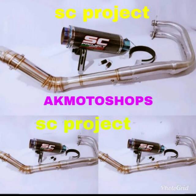 knalpot full system sc project ninja 250 fi,ninja 250 karbu,R25,mt25,cbr250rr, ninja RR mono carbon
