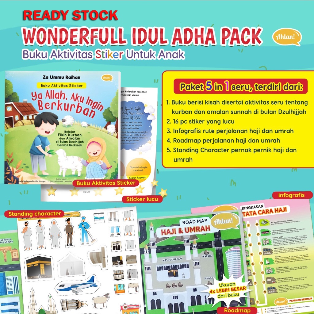 Buku Anak : Wonderful Idul Adha Pack (Ready Stock)