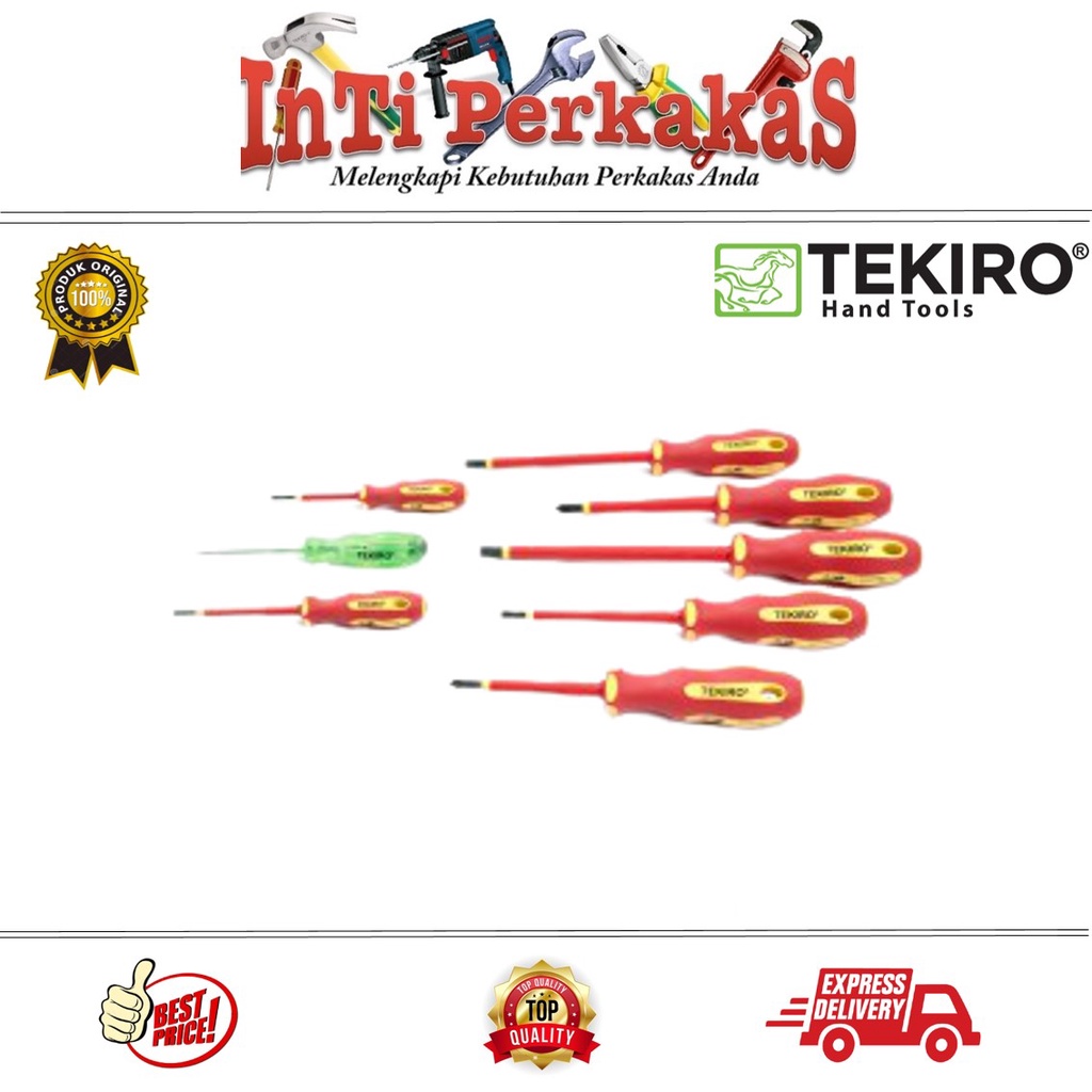Tekiro Obeng Elektrik Set 8pcs Insulation Screwdriver set