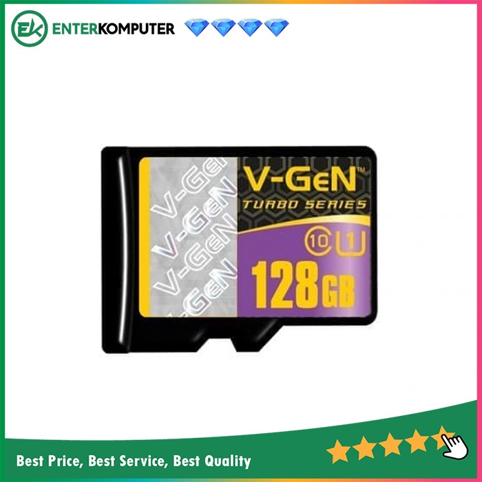 Memorycard V-GeN Micro SD 128GB Turbo With SD Adapter