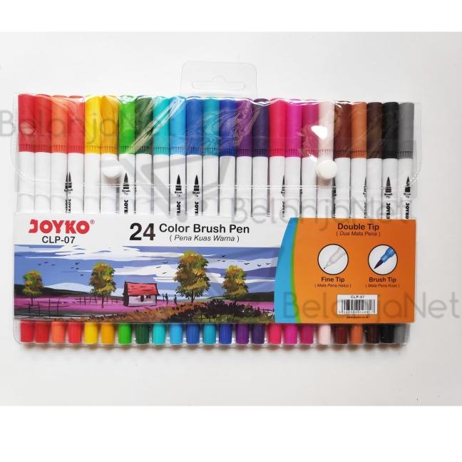 

● Color Brush Pen Joyko 24 Warna ( Kuas & Pen 24 color) CLP-07 ★