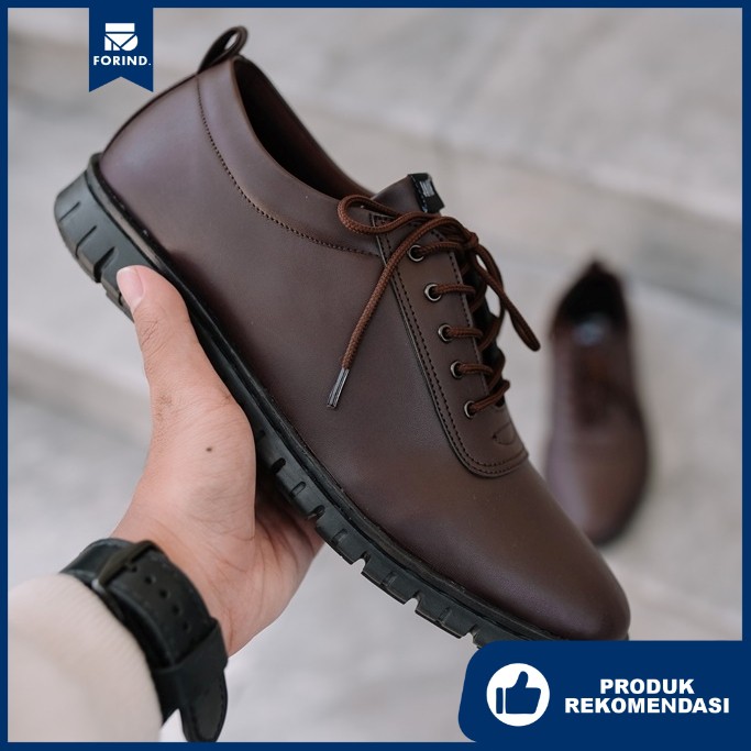 Brave Brown | Sepatu Pantofel Klasik Casual Pria Cowok Men Ori Lokal Original Footwear | FORIND Jack