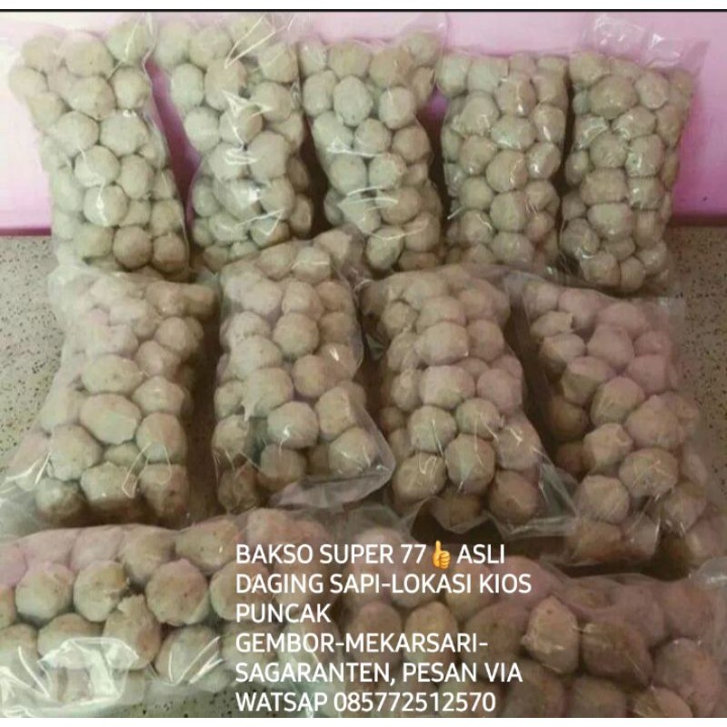 

BAKSO+BAKTUS SUPER 77 ASLI DAGING SAPI- LOKASI KIOS PUNCAK GEMBOR- SAGARANTEN