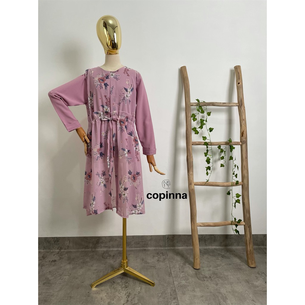 TUNIK ATASAN SIFON CHIFON MULSIM PESTA HAMIL WANITA