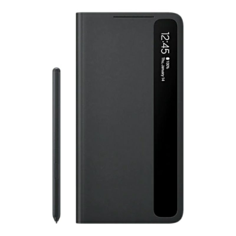 Samsung Galaxy S21 Ultra S Pen Original Smart Clear View Stylus Silikon Silicone Spen Flip Cover