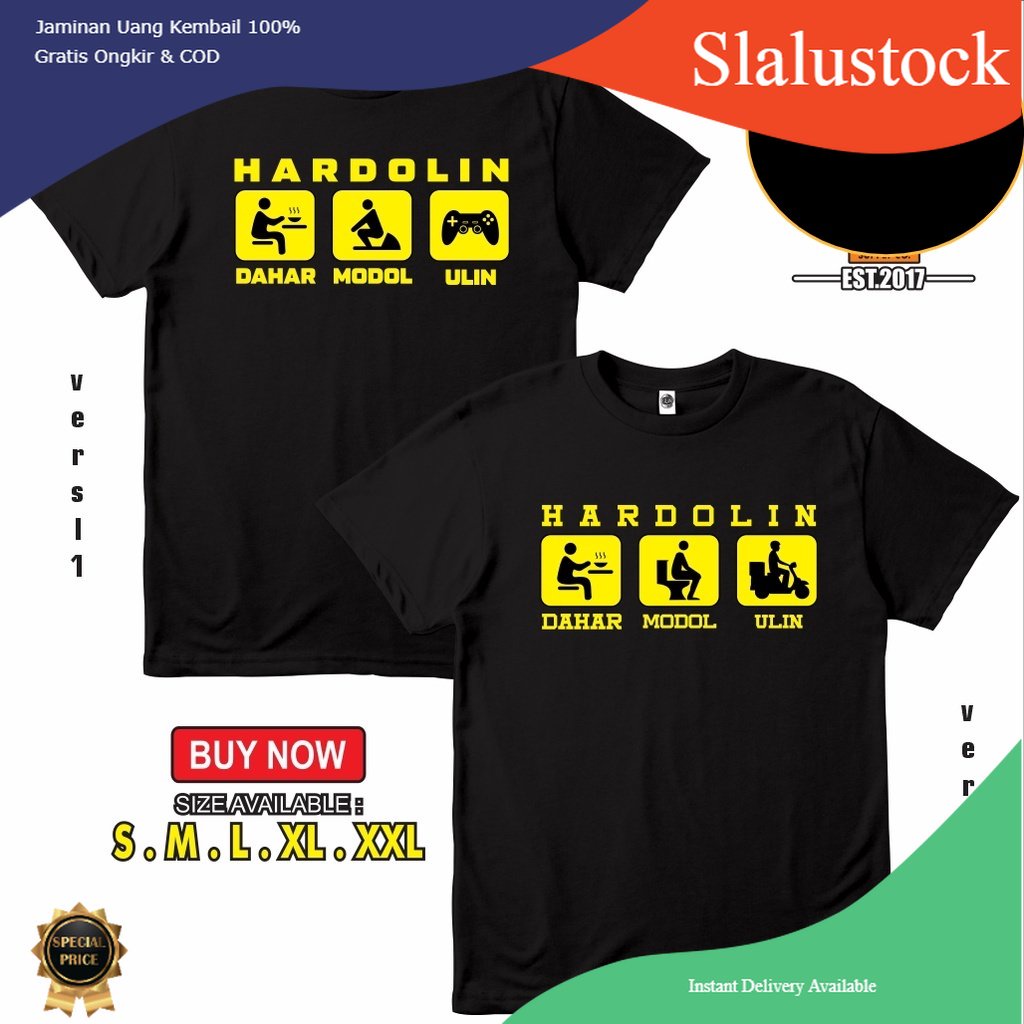 KAOS BAJU UNIK BAHASA SUNDA HARDOLIN DAHAR MODOL ULIN - Slalustock