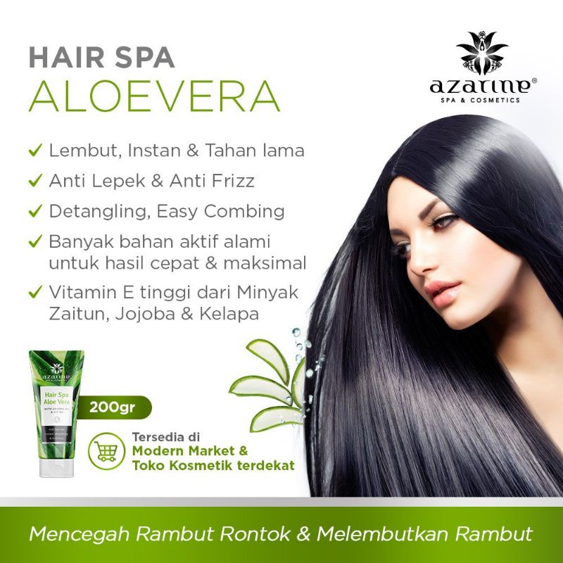 AZARINE Hair Spa 200gr Aloevera Atau Apricot