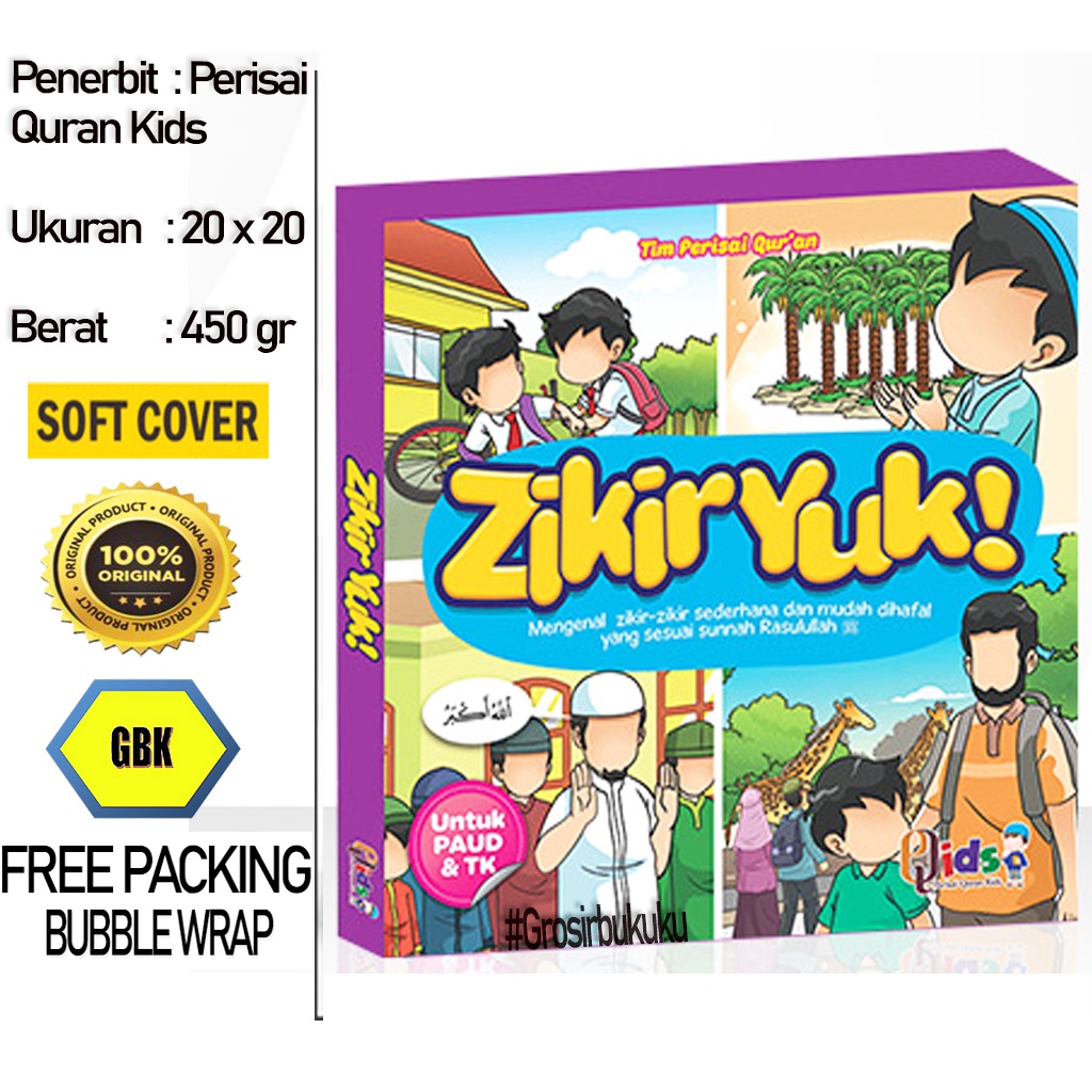 Buku Anak Islami | Zikir Yuk! Lengkap (Isi 10 Buku) - Perisai Quran Kids