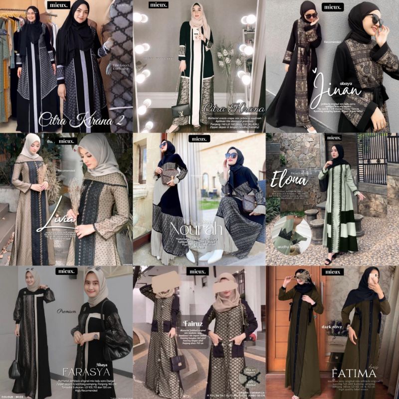 Citra kirana dress abaya farasya fairuz fatima abaya elona dress abaya habsy abaya ghaida hilwah dre