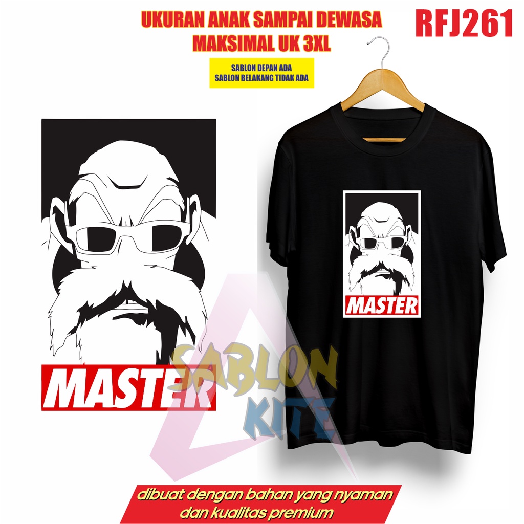 MURAH!!! KAOS KEREN ANIME MASTER DRAGONBALL RFJ261