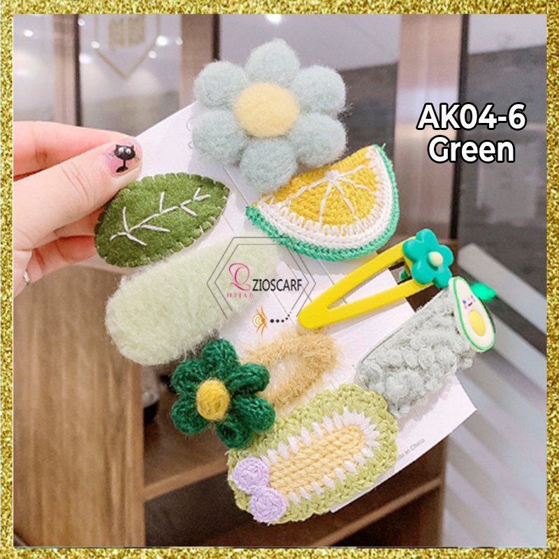 JEPIT RAMBUT ANAK PEREMPUAN KOREA FASHION LUCU / 1SET HAIRPIN JEPITAN PIN RAMBUT ANAK BALITA KARAKTER IMPORT - AK04